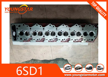 Casting Iron Engine Cylinder Head For Excavator Parts Isuzu 6SD1 12V / 6CYL