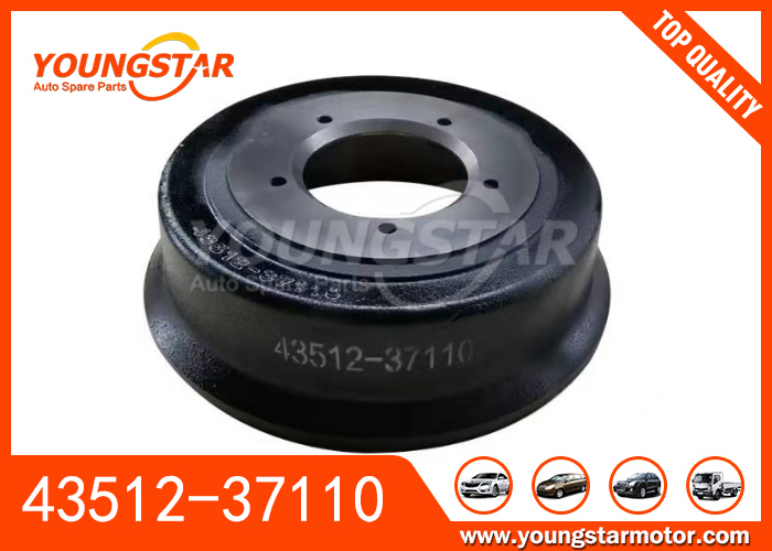 Brake Drum 43512-37110 for TOYOTA 14B and HINO 300-SERIES 2 Generation-5 8.5T with OEM Fitment