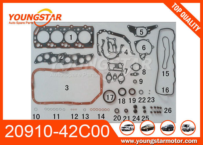 Steel Material 20910-42C00 Full Gasket Set For Hyundai D4BB High Performance