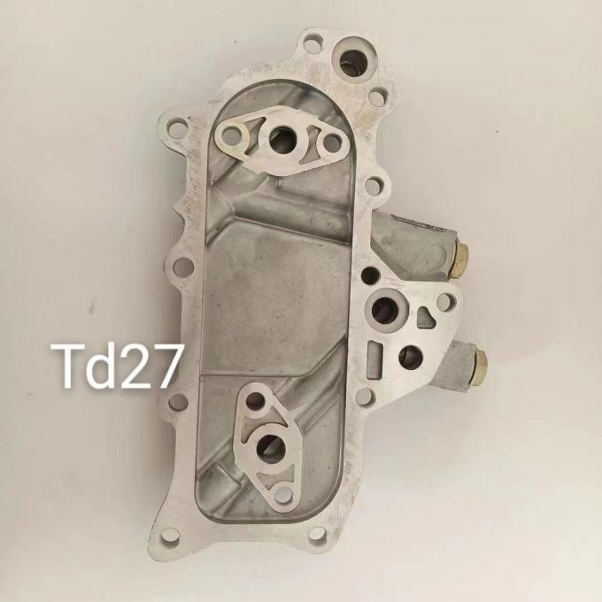 Aluminium 2130554T00 TD27 Oil Cooler Cover For Nissan