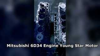 Mitsubishi 6D34 Short Block Assembly High Precision Engine